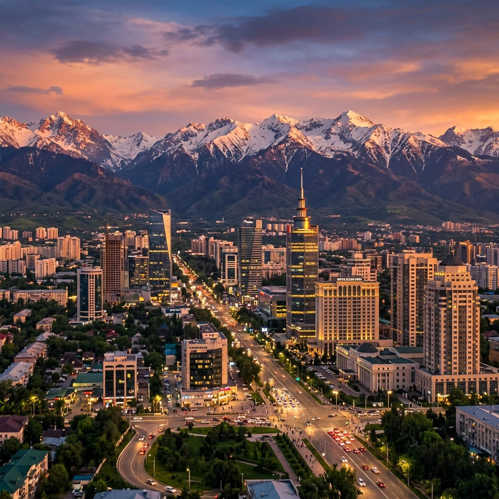 Вечерние огни мегаполиса